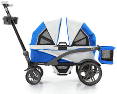 Gladly Family Anthem2 All-Terrain (2 Seater) Stroller Wagon - Electric Silver - WAG-ELE-2-S