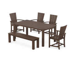 POLYWOOD® Quattro 6-Piece Parsons Dining Set with Bench