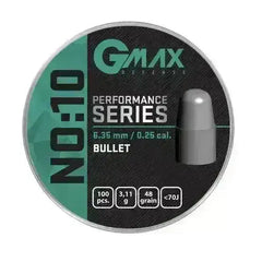 Gmax NO:10 Slugs til Luftvåpen 6.35mm - 48gr - 100stk - Game-On.no