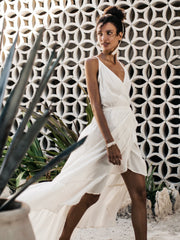 Beach Wrap Dress Criss-Cross | GUAYACÁN