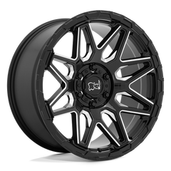 Black Rhino SHOCKWAVE 20X9.5 -18 5X127/5X5.0 GLOSS BLACK WITH MILLED SPOKES