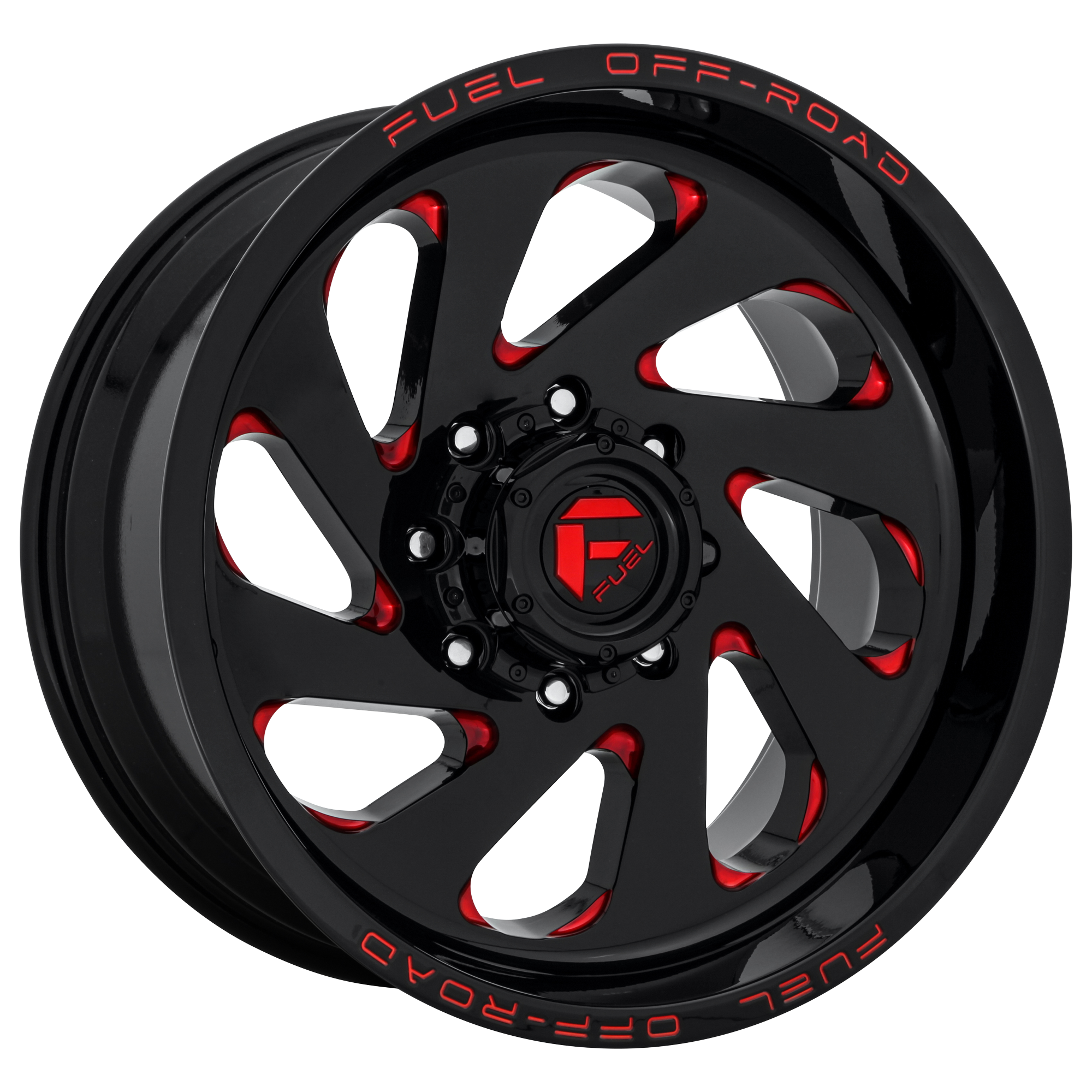VORTEX 20x10 6x135.00 GLOSS BLACK RED TINTED CLEAR (-18 mm) - Tires and Engine Performance