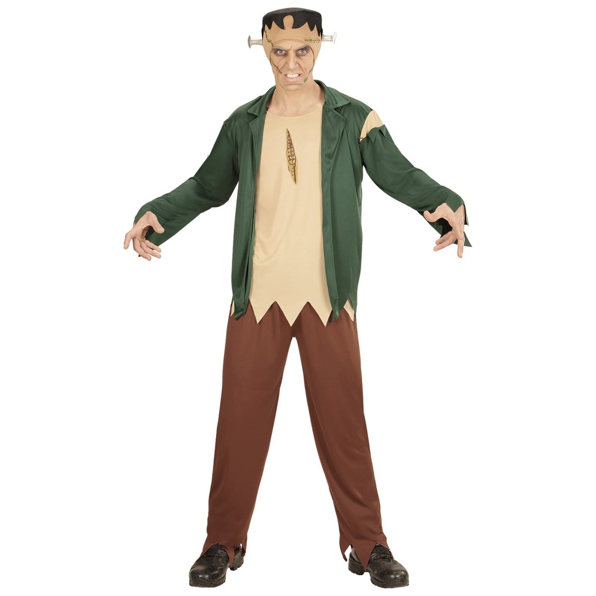 Halloween Kostuum Groen Heren Zombie van Widmann koop je bij Partywinkel