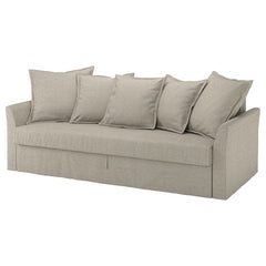 Ikea HOLMSUND - 3-seater sofa bed, Borgunda beige