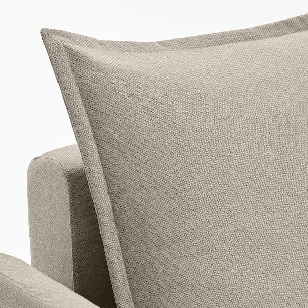 Ikea HOLMSUND - 3-seater sofa bed, Borgunda beige