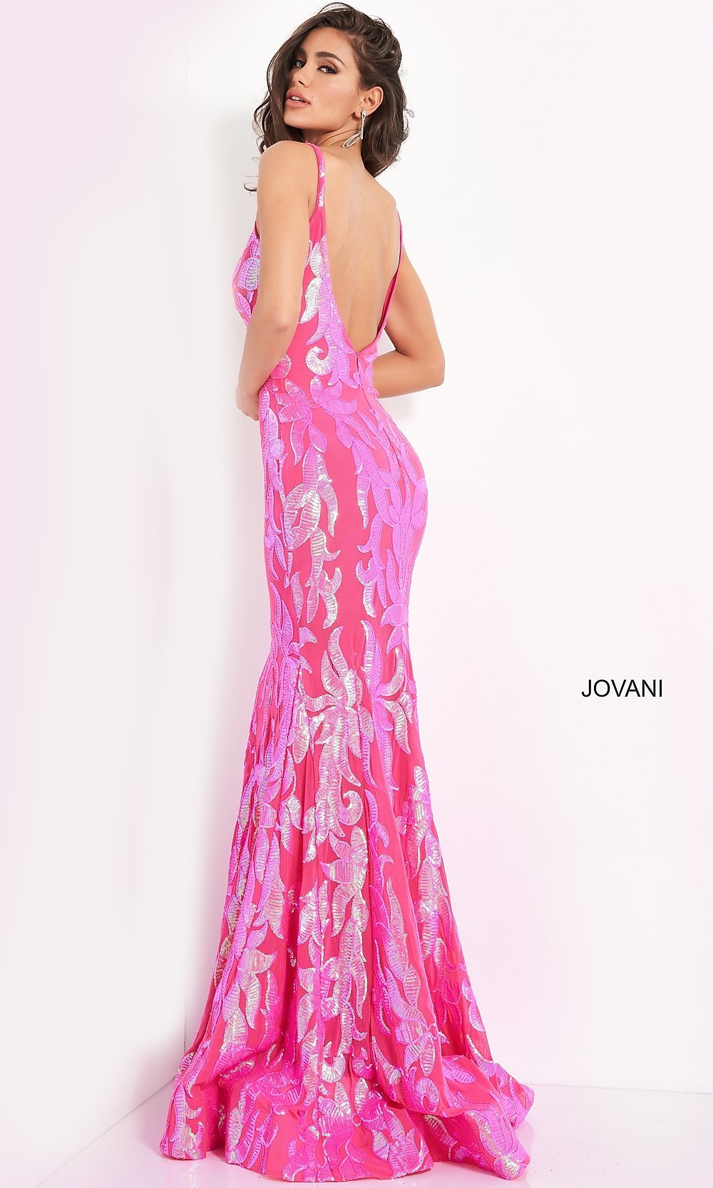 Jovani Long Sexy Sequin Mermaid Formal Prom Dress
