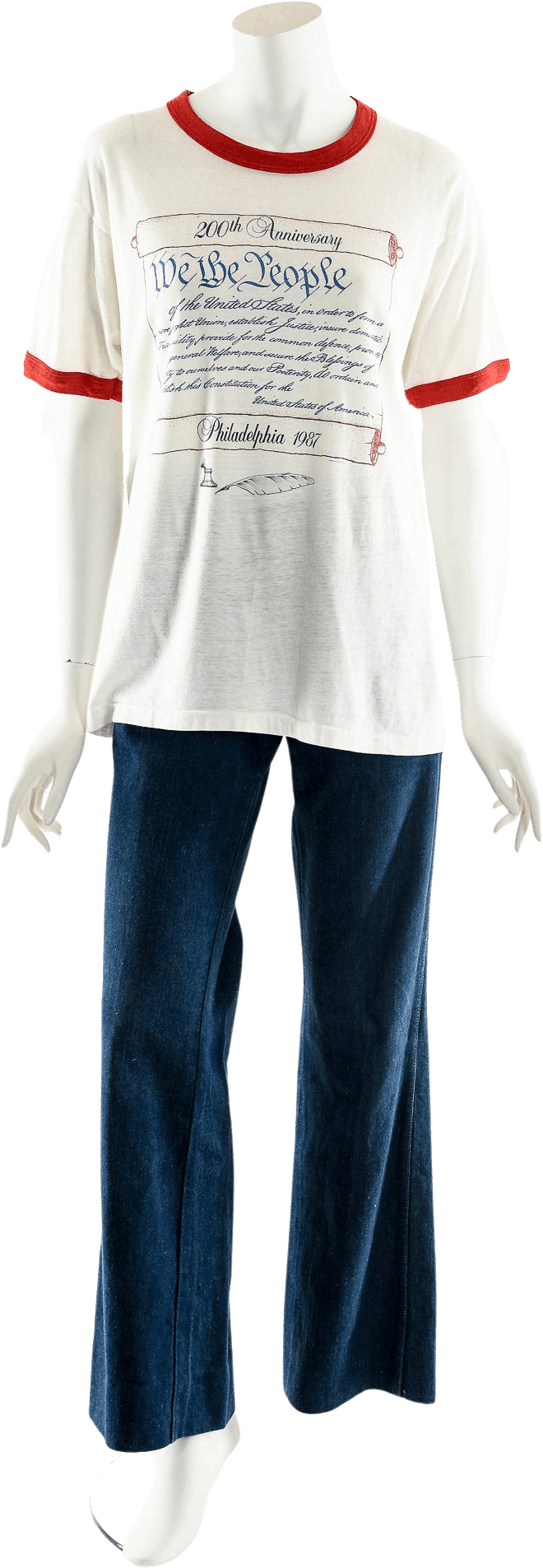 American History Constitution Ringer Tee by Screen Stars
