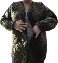 Double Breasted Quilted Field Jacket by military