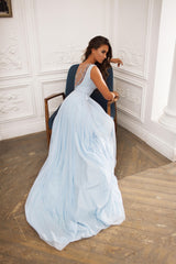 Pale Blue Wedding Dress