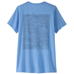 Patagonia Women's Capilene Cool Daily Graphic Shirt (Strataspire: Abundant Blue X-Dye)  back