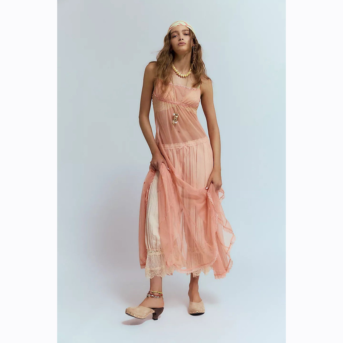 Intimately Free People Madeline Mesh Maxi Slip Dress
