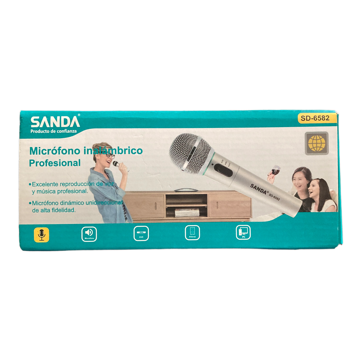 Micrófono inalámbrico profesional  SANDA SD-6582