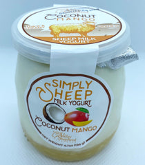 Case of 6; Glass jar sheep’s milk yogurt 4.7oz 1 flavor per case