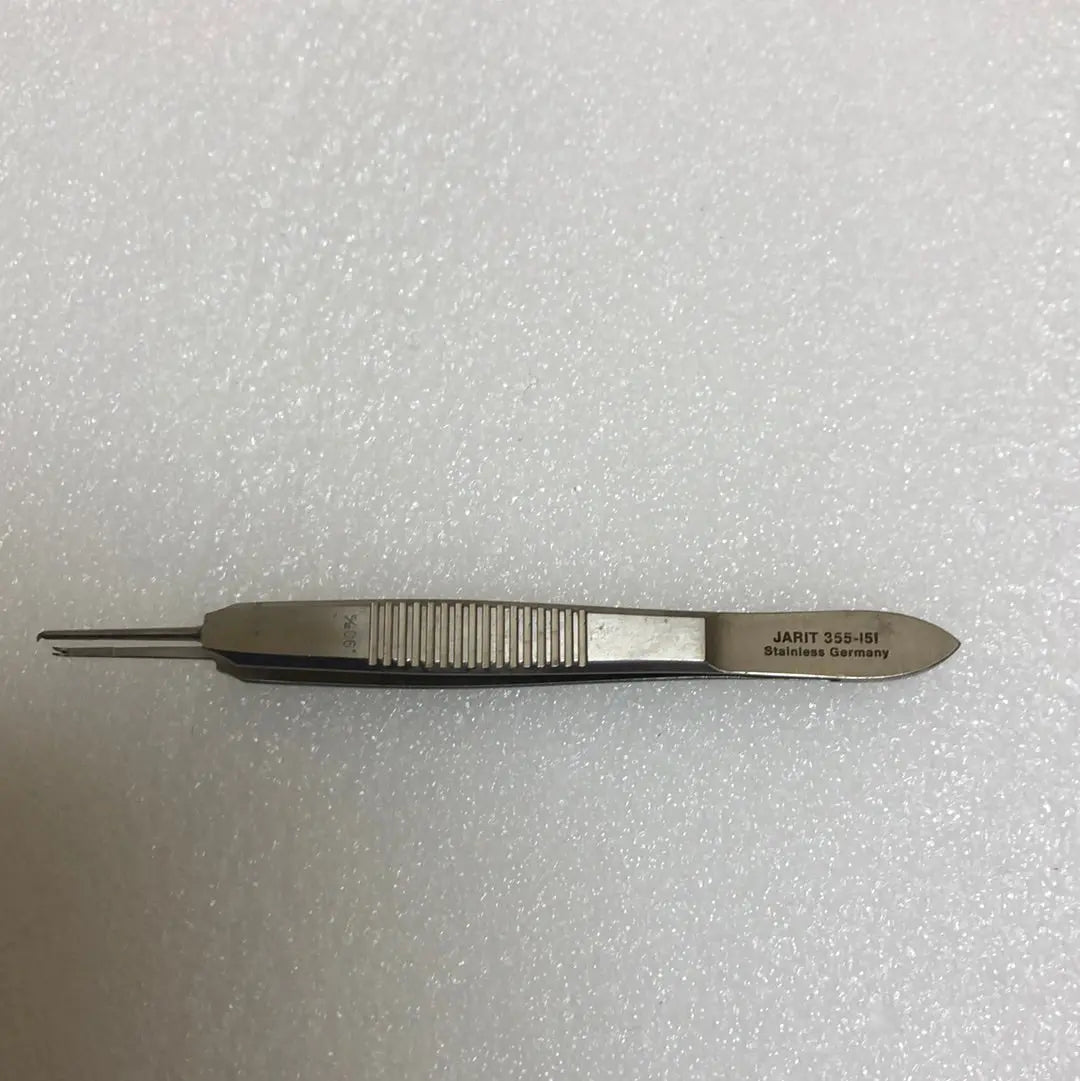 Used Jarit 355-151 1x2 Teeth Forcep 3 3/4” | KeeboMed Instruments