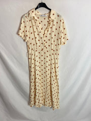 ZARA. TM midi polka dot dress
