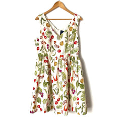 ModCloth Vegetable Print A-Line Dress- Size XL