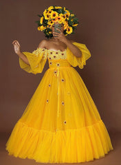 Custom Made Sunflower Garden Dress