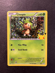 Chespin - 6/25 Holo Rare - 2021 Pokemon McDonald’s Anniversary Promo