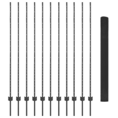 Sveist Trådgjerdet med 22 U-poster Grå 1.5x25 m Stål