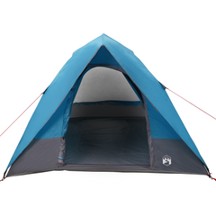 Camping Telt med tak med lagring Blå 320 x 275 x 190 cm taft