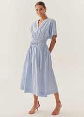 Presley Midi Dress - BLUE