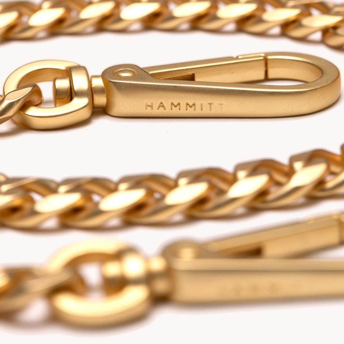 Long Metal Chain Strap in Brushed Gold-Hammitt-Renee Taylor Gallery