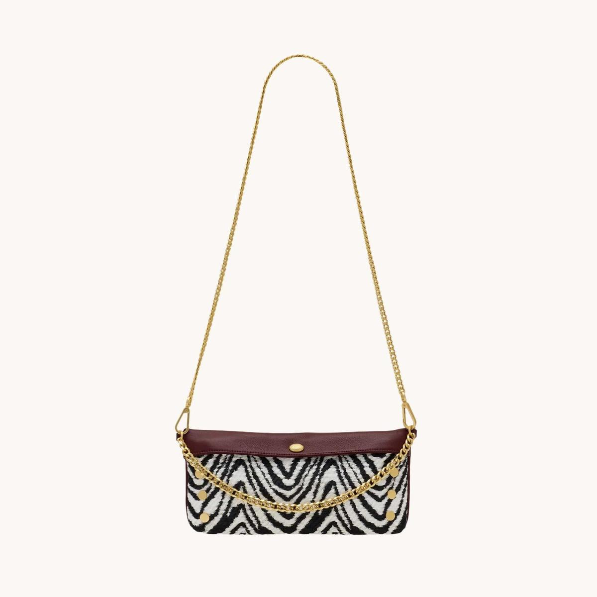 Long Metal Chain Strap in Brushed Gold-Hammitt-Renee Taylor Gallery