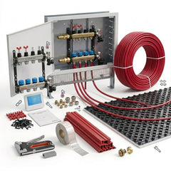 onecalor kit riscaldamento a pavimento onecalor per impianti civili 80 m pannello bugnato 20 25 mm