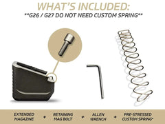 infographic showing included items with order