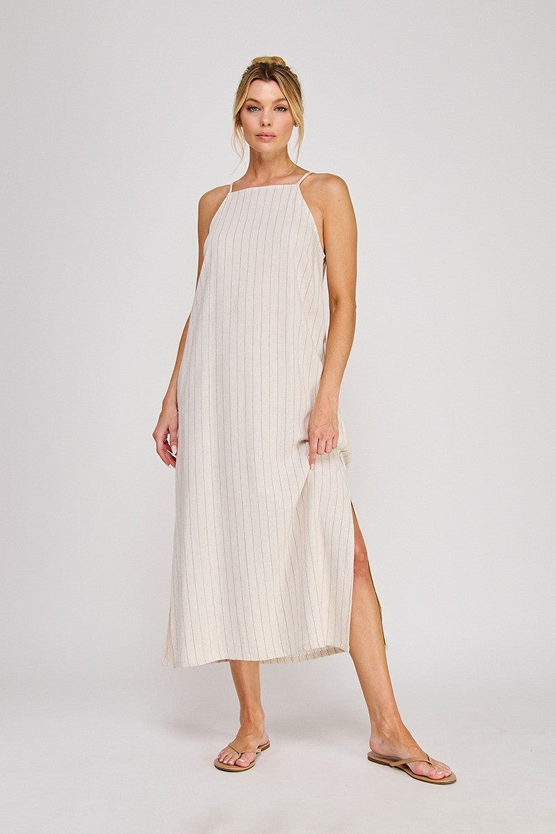The Sorrel Pinstripe Maxi Dress