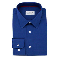 Slim Fit Royal Blue Button Up Dress Shirt | Shop Men's Navy Shirts