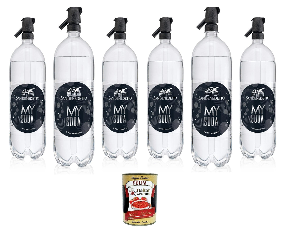 Italian Gourmet E.R. Limonade San Benedetto My Soda von San Benedetto: die neue ideale Limonade für Mixologen und Cocktailliebhaber 6x1.5lt + Italian Gourmet polpa 400g 8032804040014