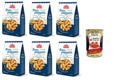 Italian Gourmet Knäckebrot Di Leo Panpezzetti Integrali con acqua di mare Vollkorn-Panpezzetti mit Meerwasser -6x200 gr.+ Italian Gourmet Polpa di Pomodoro 400g 8032804040014