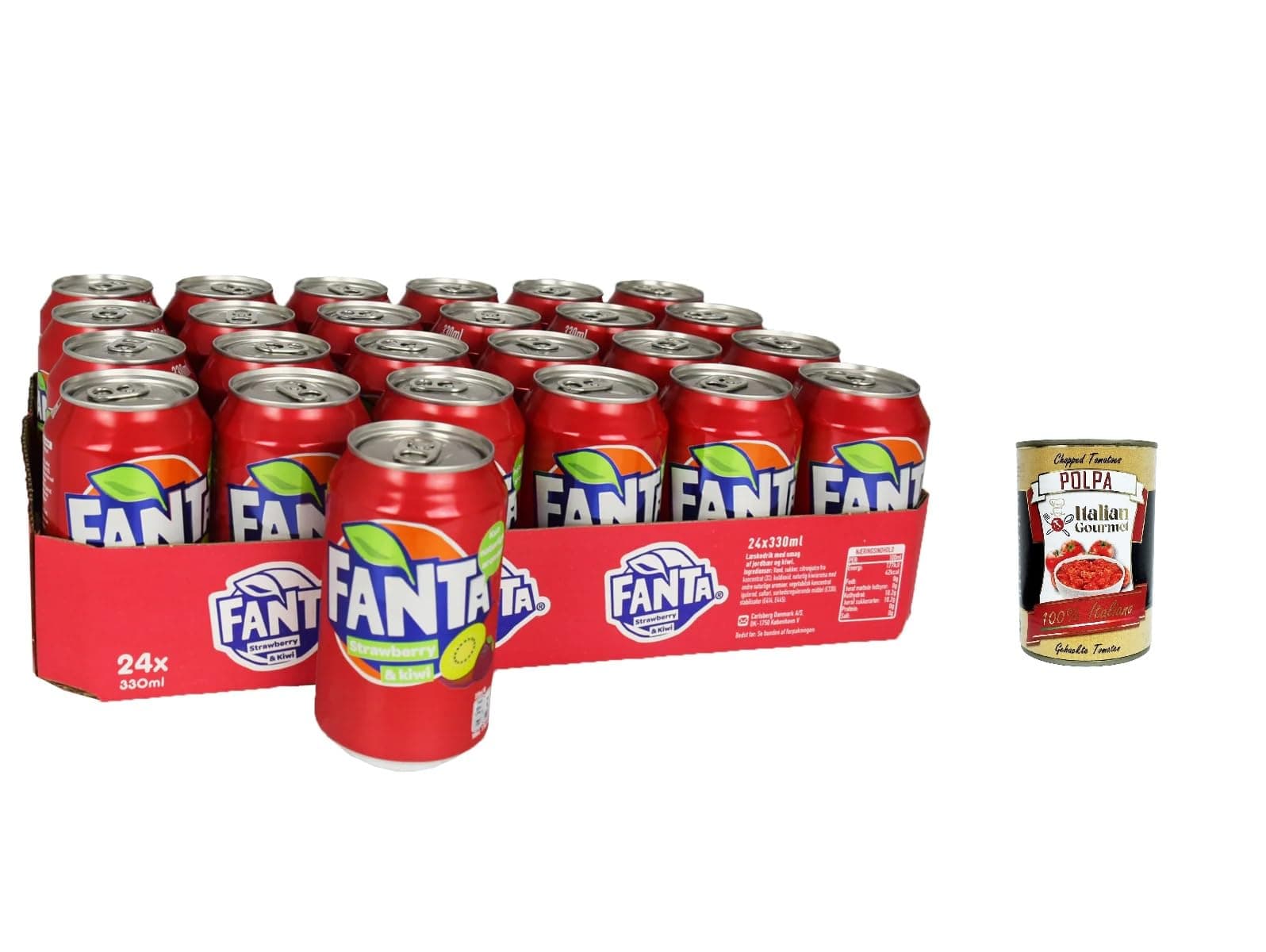 Fanta Strawberry & Kiwi 48x330ml Original italienisch Getränk