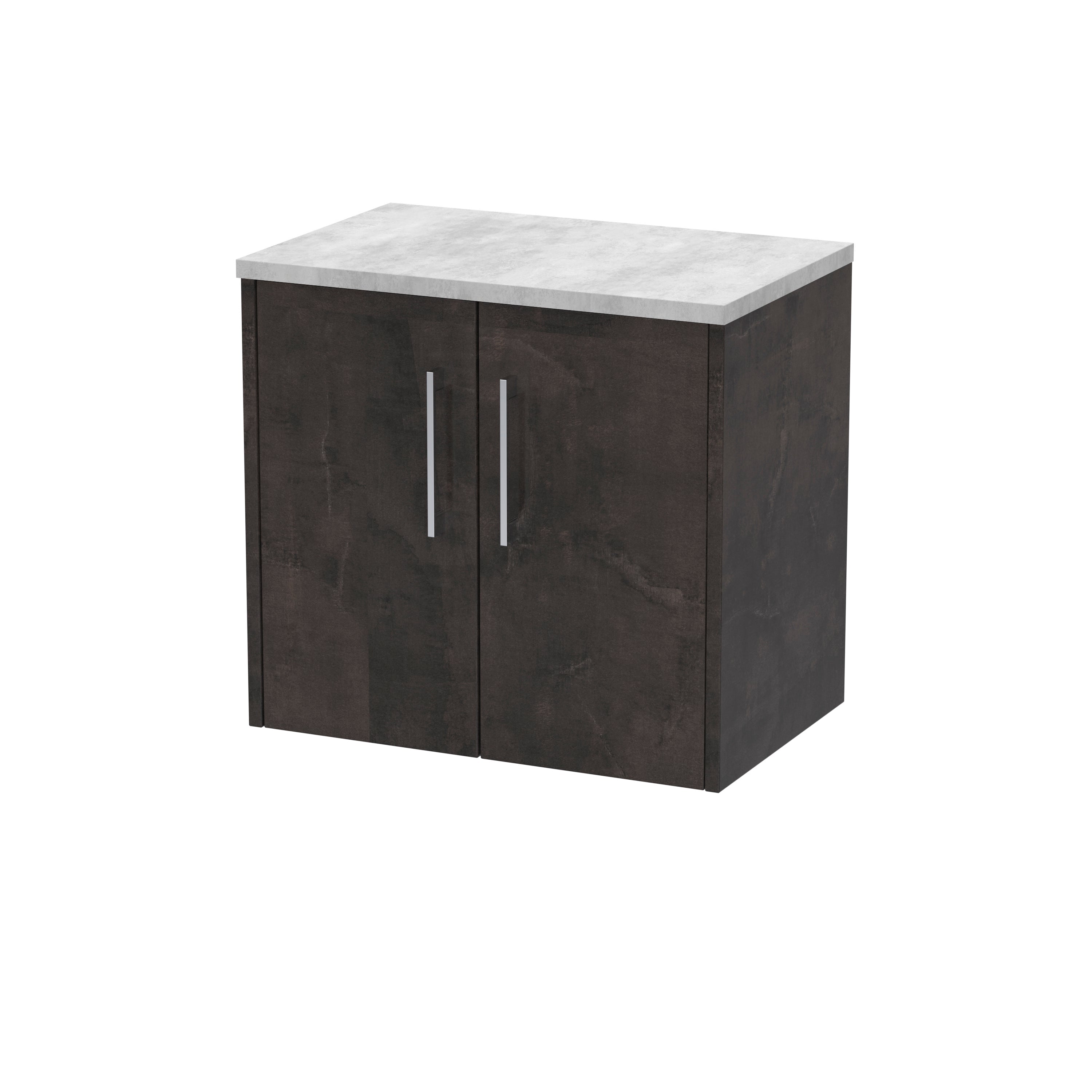 600mm Wall Hung 2 Door Vanity & Worktop Hudson Reed