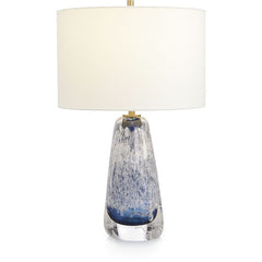 Sapphire Blue Art Glass Table Lamp