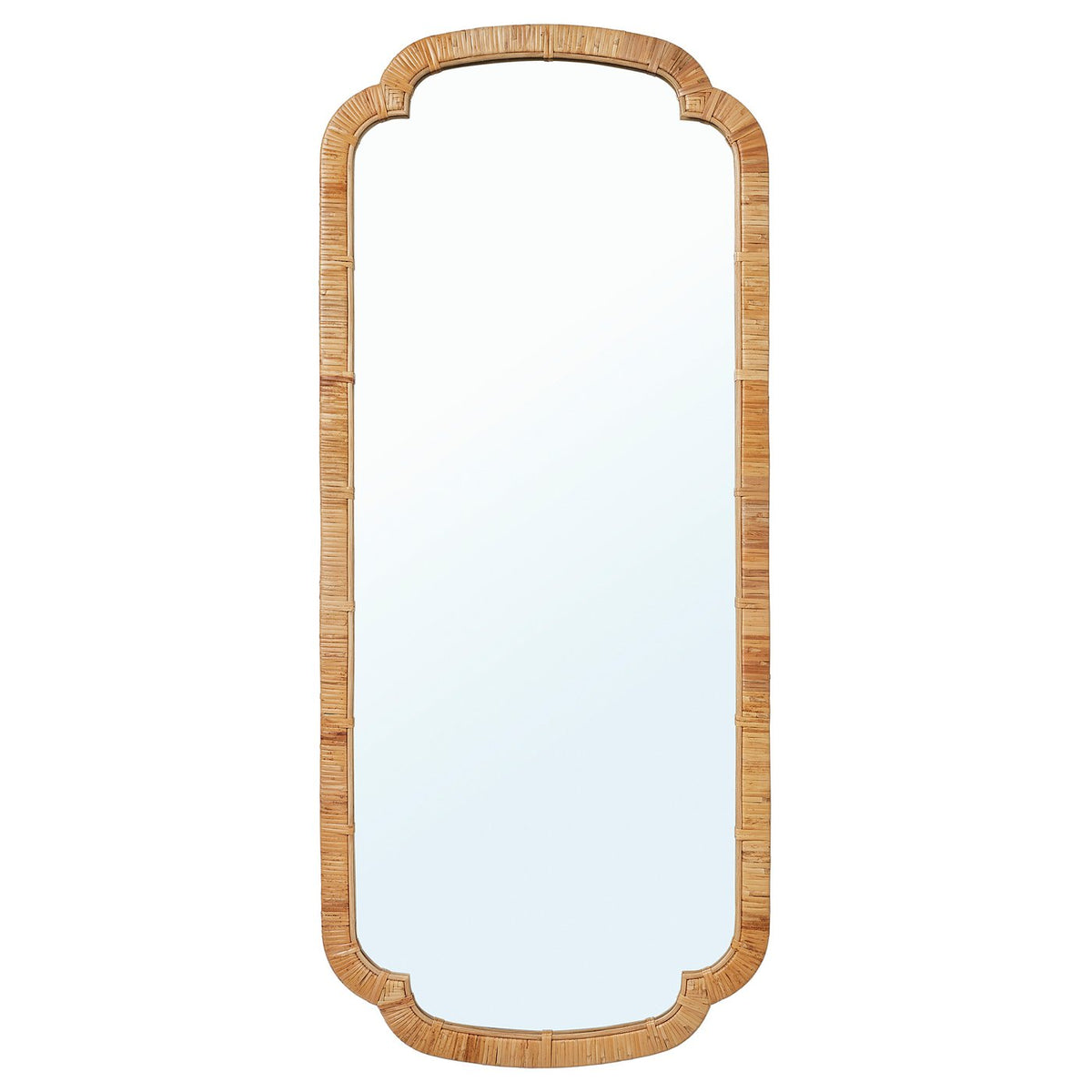 KANDLENÖT mirror, rattan, 60x140 cm