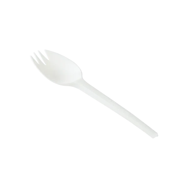 WRAPPED MED-HEAVY WHITE SPORKS - KE-U3205W - 750pc