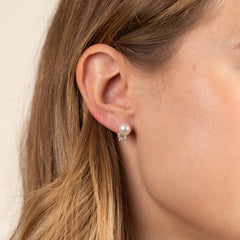 KIRSTIN PEARL SILVER EARRING