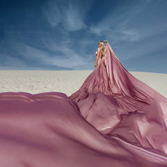 pink flying dress