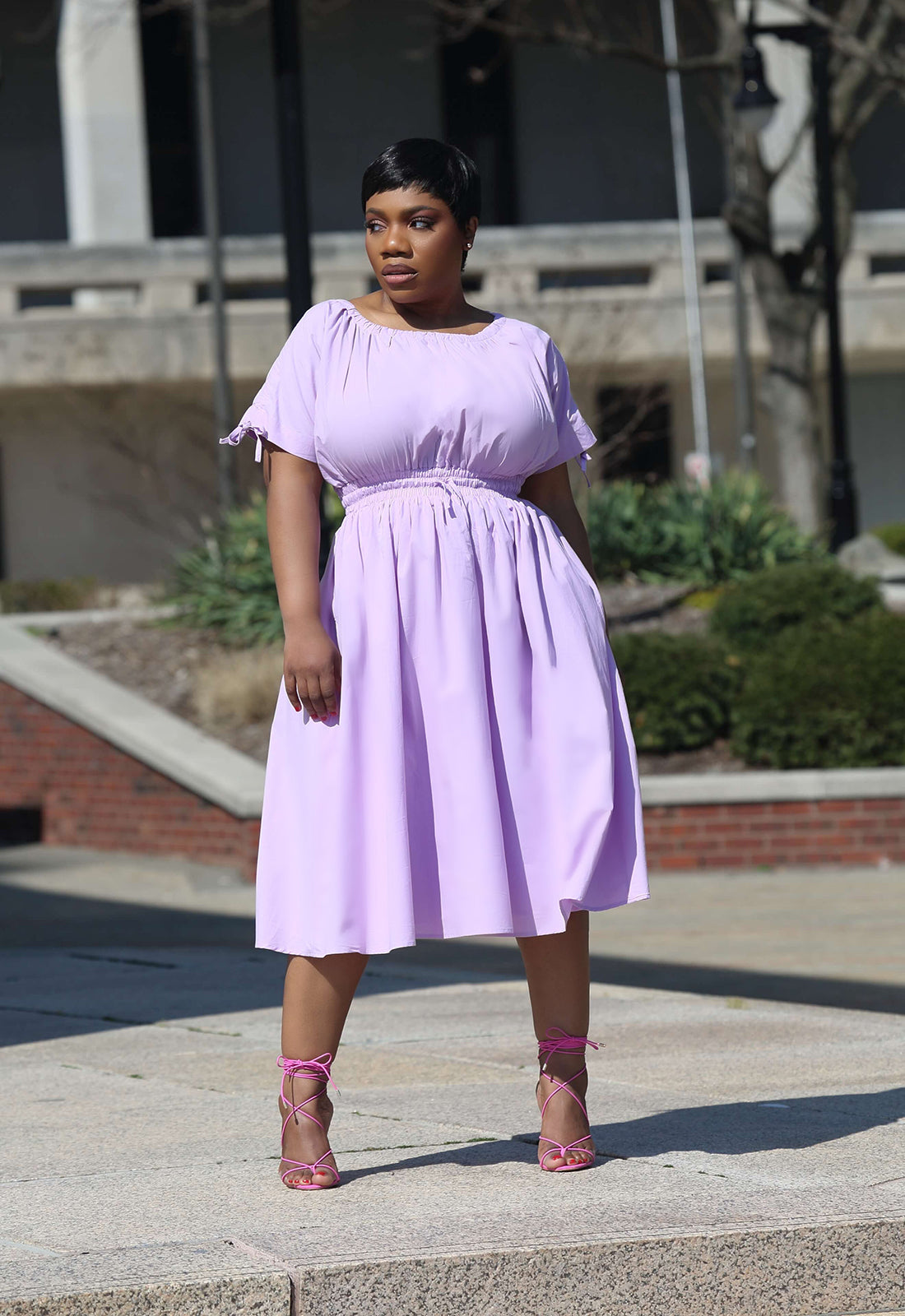 Garden Party | Lilac Midi Dress