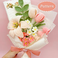 Lily Flower Bouquet Crochet Patterns