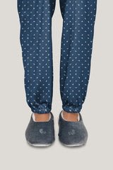 Pantalón Mujer Llamas azul oscuro PD