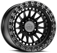 17x9 Lock Off-Road Mojave Matte Black w/ Matte Black Ring 8x6.5/165 -12mm
