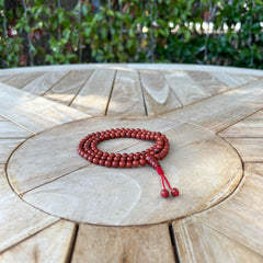 6.5mm Red Jasper Mala Prayer Beads