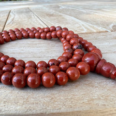 6.5mm Red Jasper Mala Prayer Beads