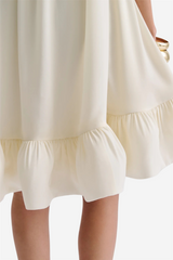 Malina Kjoler & jumpsuits Mikala Strapless Ruffled Mini Dress White