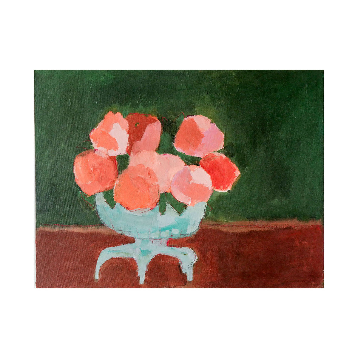 Alecia Koenigsberger | Orange Pink Zinnias