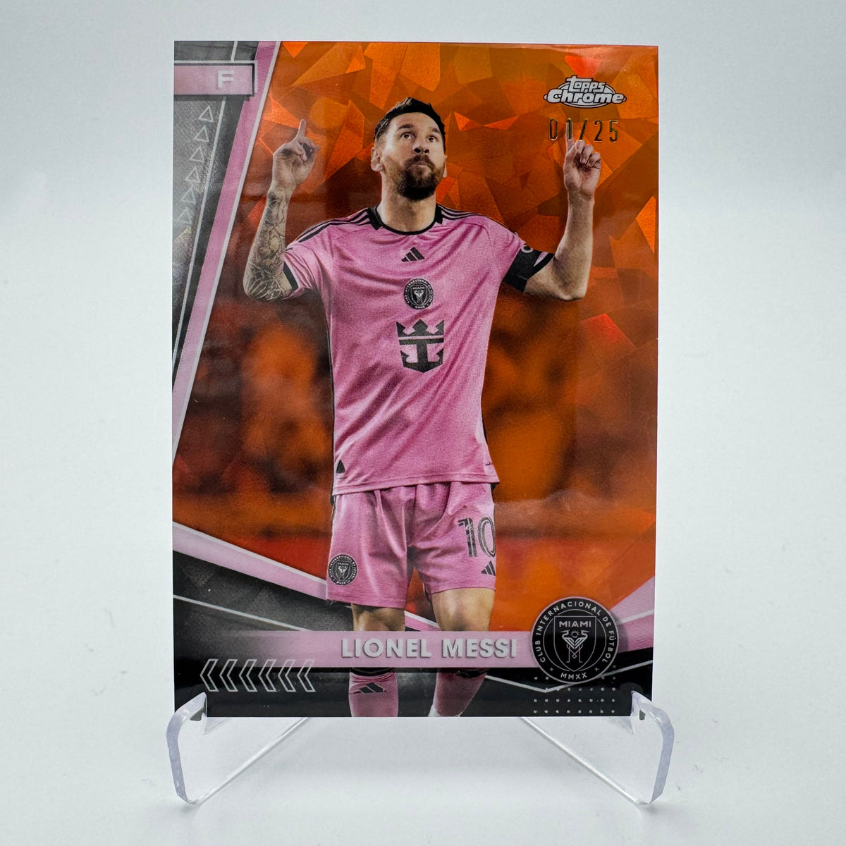 Lionel Messi - Inter Miami - Topps Chrome Sapphire MLS 2024/25 - SSP 01/25 = 1/1