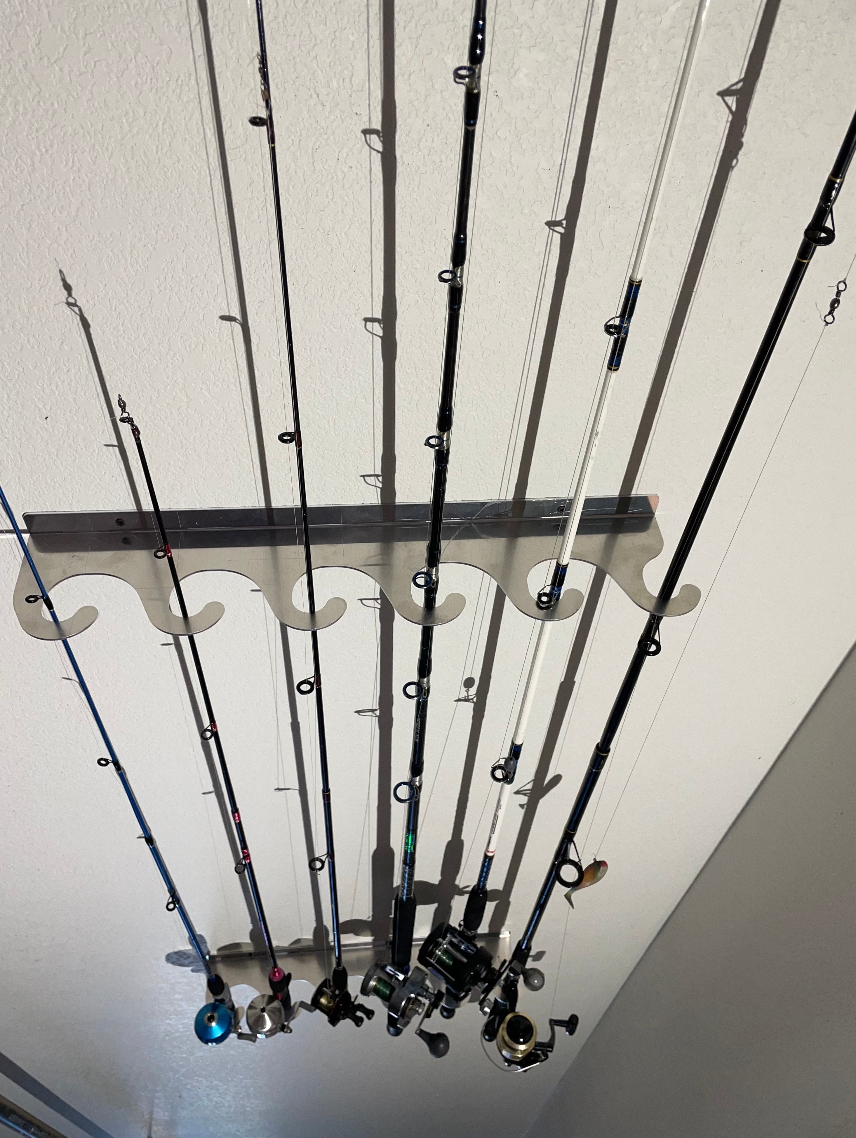 Metal Fishing Rod Holder - Decor - Copperlab